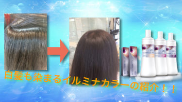 白髪も染まるイルミナカラーの紹介をします。